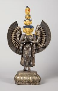 Image of Standing 11-headed Chenrezig (Avalokiteśvara-ekadaśamukha), Bodhisattva of Compassion
