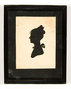 Image of Peale's Museum Hollow-Cut Silhouette Portrait of Louisa
