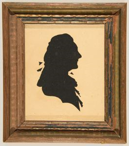 Image of Peale's Museum Hollow Cut Silhouette of a Gentleman