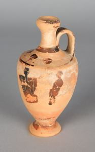 Image of Lekythos vessel in terra-cotta