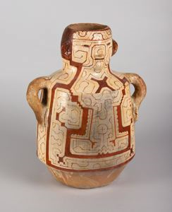 Image of Anthropomorphic Painted Vessel